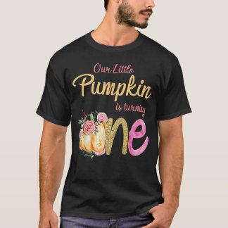 T-shirt Notre petit Citrouille fête son 1er anniversaire à
