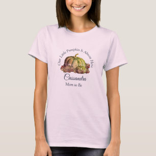 T-shirt Notre Petite Fille Citrouille Rose Baby shower M