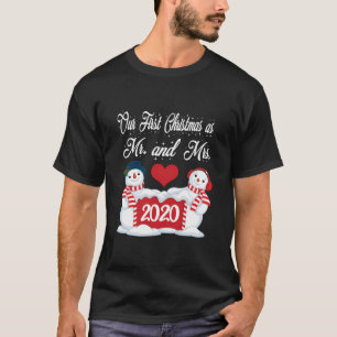 T-shirt Notre Premier Noël Comme M. Et Mme Matching Pj Sno