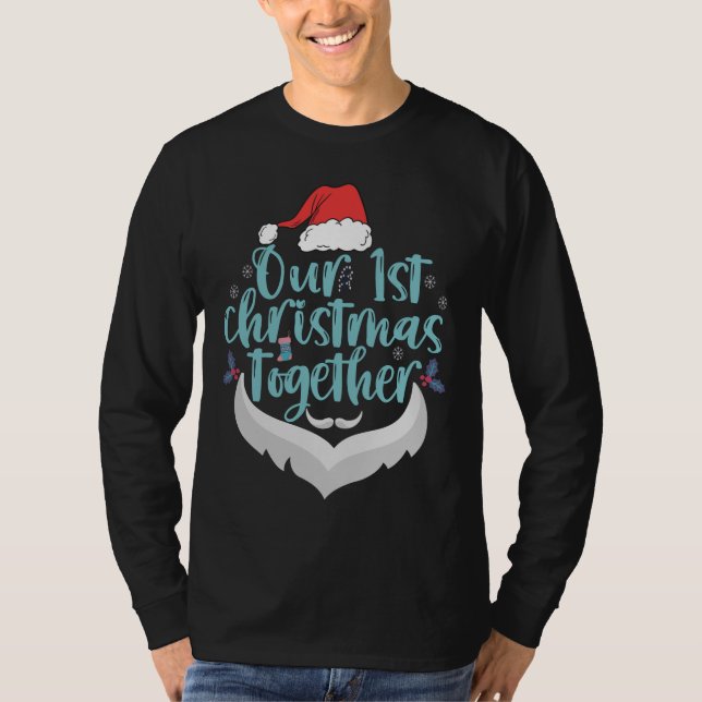 T-shirt Notre premier Noël Ensemble Famille Matching Cadea (Devant)