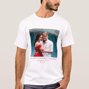 T-shirt Notre premier Noël ensemble photo personnalisée