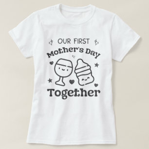 T-shirt Notre Première Fête Des Mères Ensemble Pour Nouvel