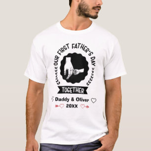 T-shirt Notre première Fête des pères ensemble 2023, Custo