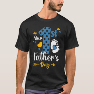 T-shirt Notre première Fête des pères jumelée Père Fils fi