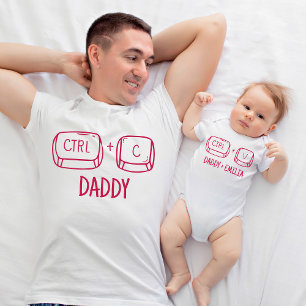 T-shirt Notre première Fête des pères Nouveau papa et bébé