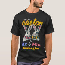 Notre Première Pâques Comme M. Et Mme Bunny Rabbit