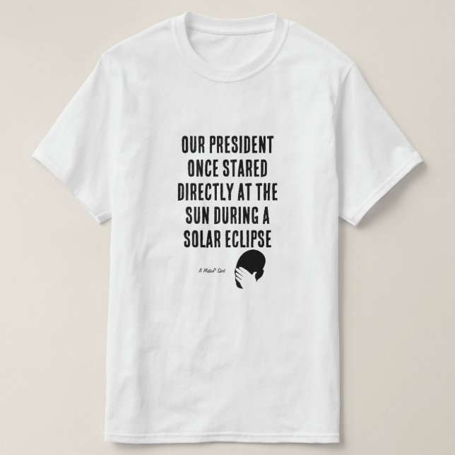 T-shirt Notre Président (la paume du visage) - Une chemise (Design devant)