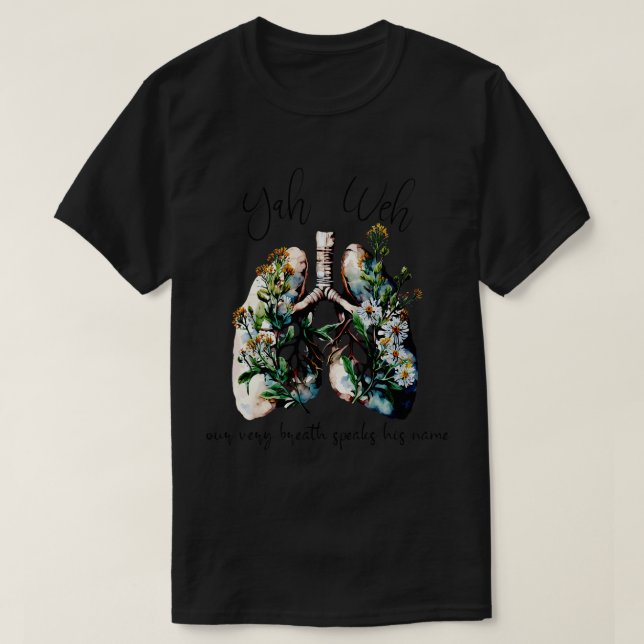 T-shirt Notre Respiration Parle Son Nom YHWH Christian Rel (Design devant)