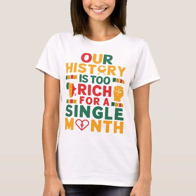 T-shirt Notre riche histoire célèbre l'année du patrimoine (Devant)