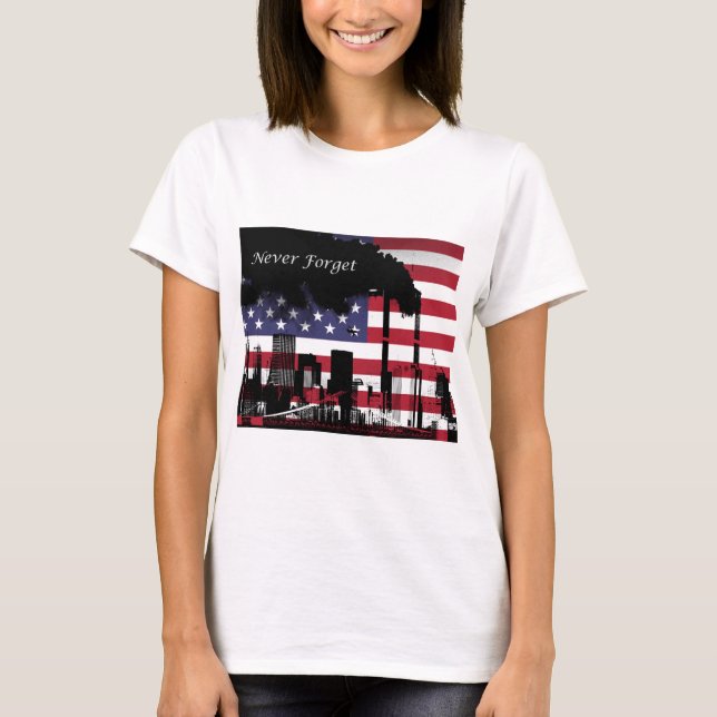 T-shirt N'oubliez jamais 11 septembre (Devant)