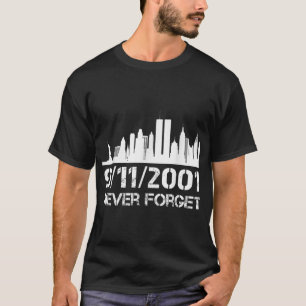 T-shirt N'oubliez jamais 911 20e anniversaire mémorial du 