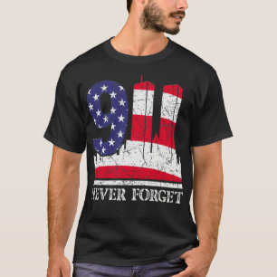 T-shirt N'oubliez jamais 9 11 septembre 11 2001 Mémorial