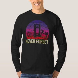 T-shirt N'Oubliez Jamais La Bande Vhs De Disquette De La C