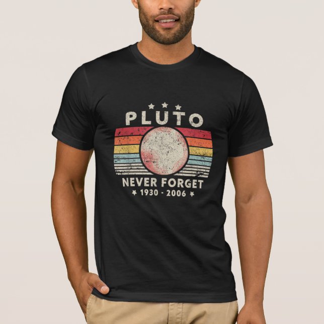 T-shirt N'oubliez jamais la chemise Pluto (Devant)