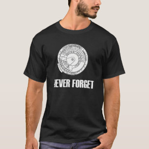 T-shirt N'oubliez jamais la règle de glissière noir T-shir
