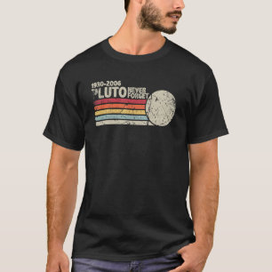 T-shirt N'oubliez jamais Pluto 1930 2006 Sciences spatiale