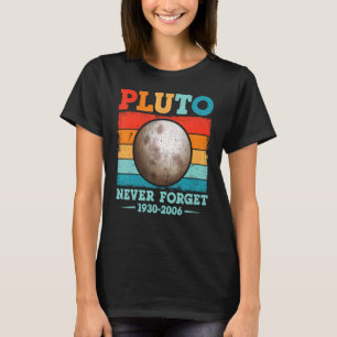 T-shirt N'oubliez jamais Pluto Nerdy Astronomie Science Vi