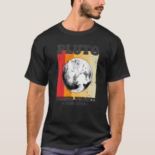 T-shirt N'oubliez jamais Pluto Retro Style Space Science 1