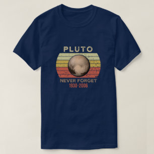 T-shirt N'Oubliez Jamais Pluto Shirt. Style rétro Espace a