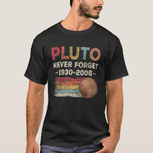 T-shirt N'oubliez jamais Pluton 1930-2006 Astronomie drôl