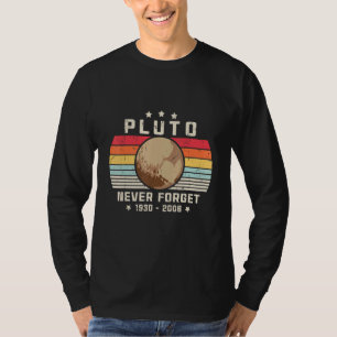T-shirt N'Oubliez Jamais Pluton. Espace Style Rétro, Scien