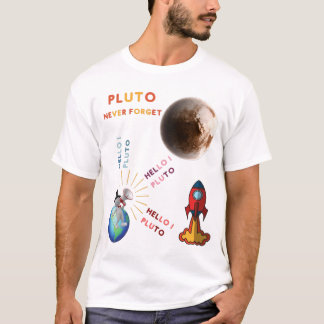 T-shirt N'oubliez jamais Pluton, les amoureux de la planèt