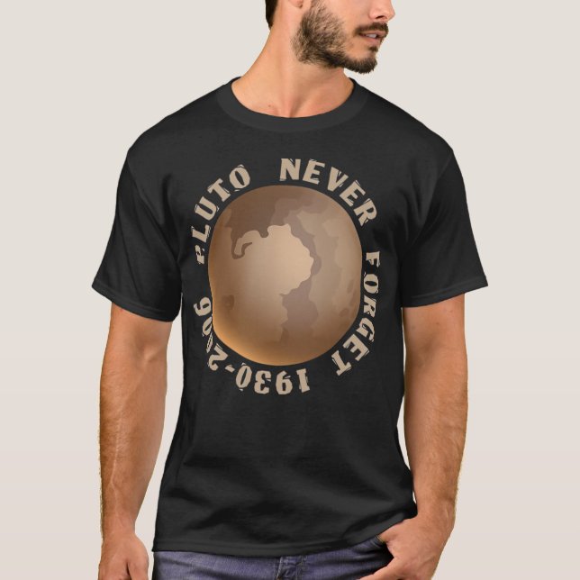 T-shirt N'oubliez jamais Pluton Space Graphic Planète jama (Devant)