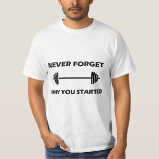 T-SHIRT N'OUBLIEZ JAMAIS POURQUOI VOUS AVEZ COMMENCÉ