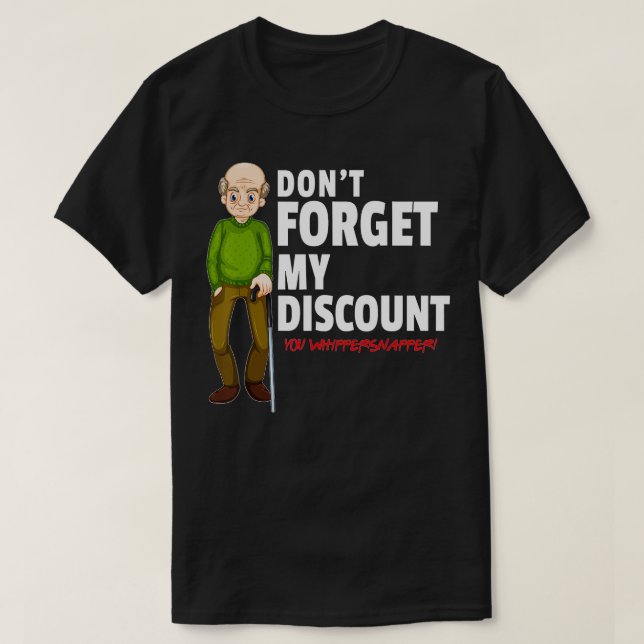 T-shirt N'Oubliez Pas Ma Remise Fundy Vieux Gag Cadeau (Design devant)