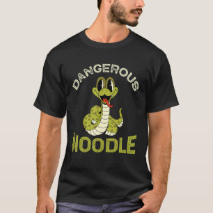 T-shirt Nouille dangereuse, Blague serpent, Serpent de pas