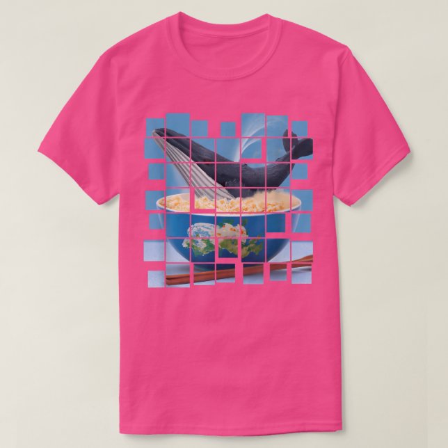 T-shirt Nouilles De Ramen Avec Baleine - Drôle Nourriture  (Design devant)