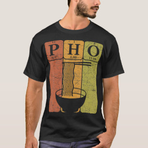 T-shirt Nouilles Pho Éléments de tableau périodique Noo vi