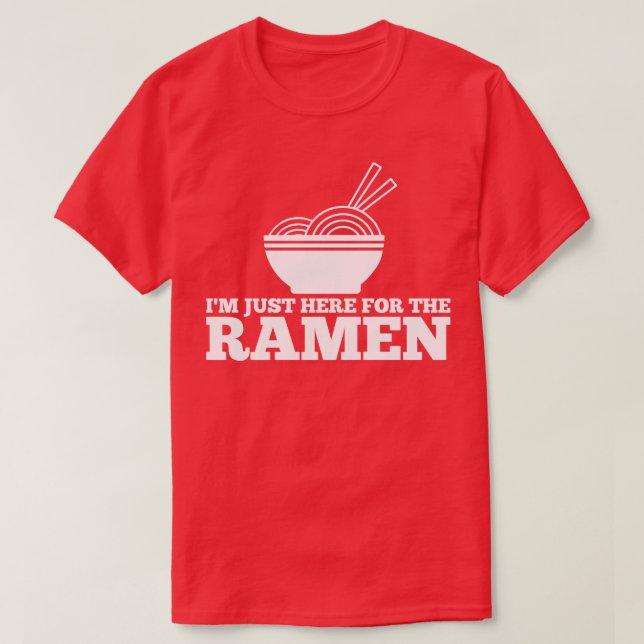 T-shirt Nouilles Ramen Cuisine japonaise (Design devant)