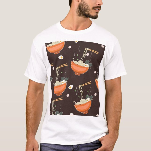 T-shirt Nouilles Ramen : Graphiques Vintages (Devant)