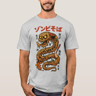 T-shirt Nouilles Soba Zombie - Serpe d'horreur japonaise D