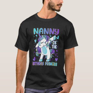 T-shirt Nounou de la fête d'anniversaire Princesse Dabbing