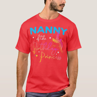 T-shirt Nounou de l'anniversaire Princesse Anniversaire Un