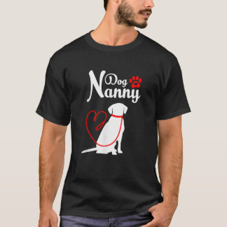 T-shirt Nounou pour chien Hommes Femmes Filles Enfants