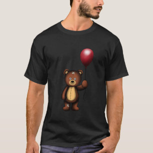 T-shirt Nounours en peluche avec imprimé ballon rouge desi