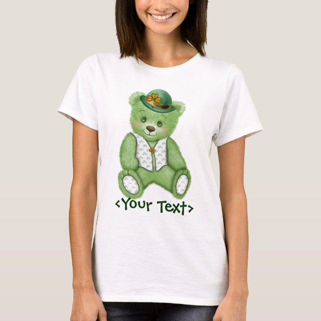 T-shirt Nounours irlandais - Vert (Devant)