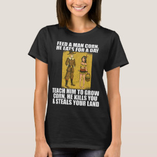 T-shirt NOURRIR PÈLERINES CORN Thanksgiving Native America