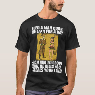 T-shirt NOURRIR PÈLERINES CORN Thanksgiving Native America