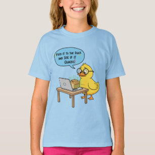 T-shirt Nourris-le au Canard Citation drôle de programme