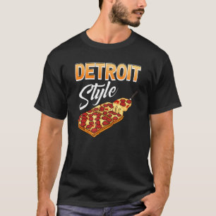 T-shirt Nourriture à croûte épaisse rectangulaire de style