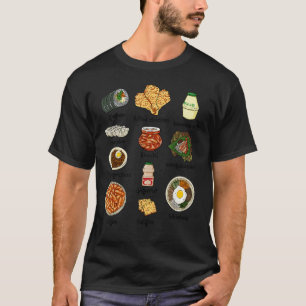 T-shirt Nourriture Coréenne Populaire Kimchi Bibimbap Amou