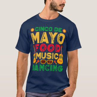 T-shirt Nourriture de Cinco De Mayo Musique Danse Drôle ga