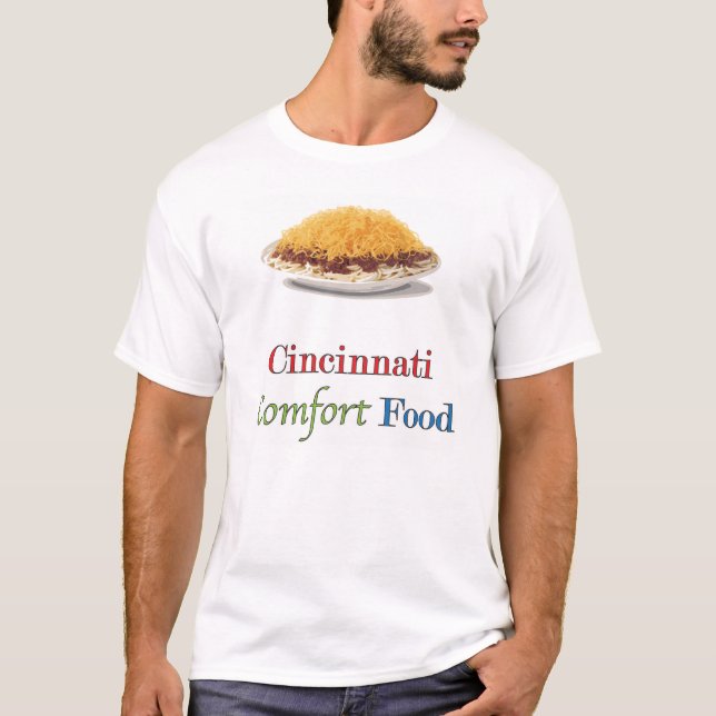 T-shirt Nourriture de confort de Cincinnati (Devant)