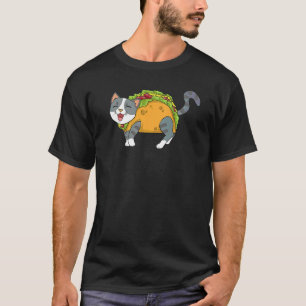 T-shirt Nourriture Mexicaine Taco Cat Hommes Femme Enfants