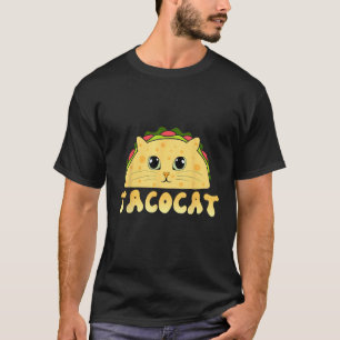 T-shirt Nourriture mexicaine Tacocat visage de chat Cinco