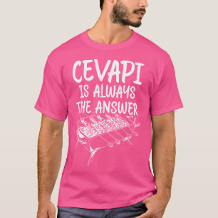 T-shirt Nourriture serbe Cevapi Hrvatska Balkan Nourriture